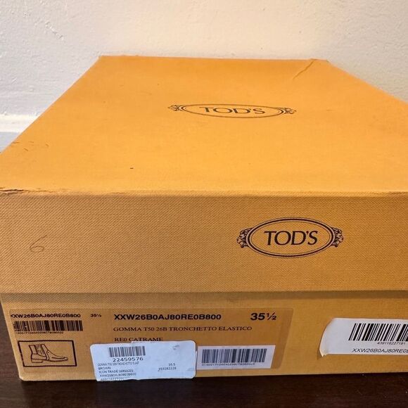 TOD’S Gray  Women's Tronchetto Ankle  suede Boots size US 5 1/2, new - Picture 11 of 11